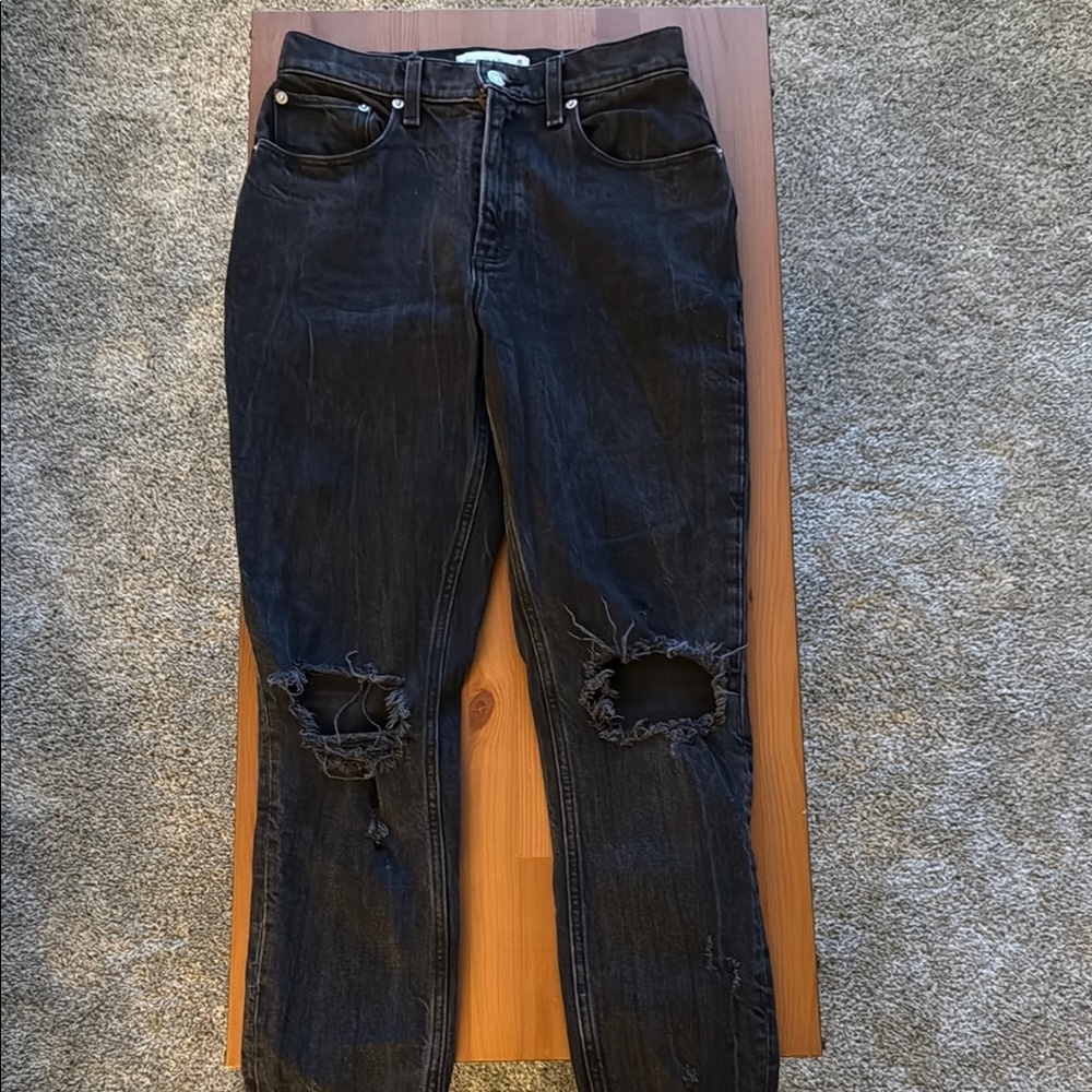 Abercrombie & fitch high rise mom jeans
